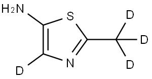 2-(methyl-d3)thiazol-4-d-5-amine Struktur