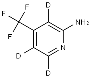 4-(Trifluoromethyl)pyridin-3,5,6-d3-2-amine Struktur