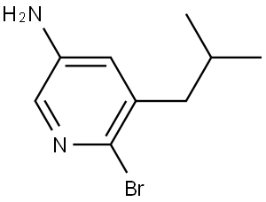 6-bromo-5-isobutylpyridin-3-amine Struktur