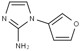 1-(furan-3-yl)-1H-imidazol-2-amine Struktur