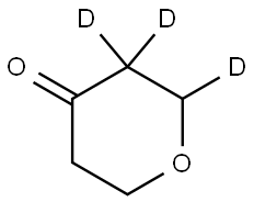 tetrahydro-4H-pyran-4-one-2,3,3-d3 Struktur