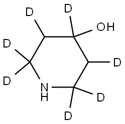 piperidin-2,2,3,4,5,6,6-d7-4-ol Struktur