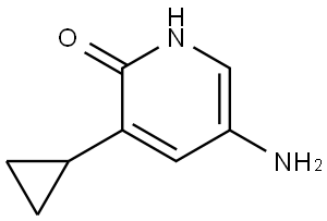 5-amino-3-cyclopropylpyridin-2(1H)-one Struktur