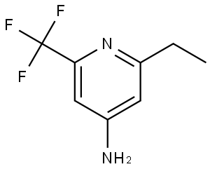 2-ethyl-6-(trifluoromethyl)pyridin-4-amine Struktur