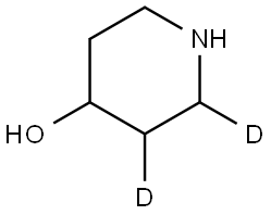 piperidin-2,3-d2-4-ol Struktur