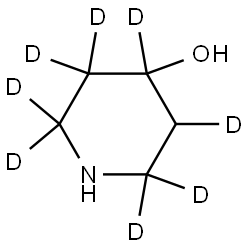 piperidin-2,2,3,3,4,5,6,6-d8-4-ol Struktur