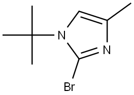 2-bromo-1-(tert-butyl)-4-methyl-1H-imidazole Struktur