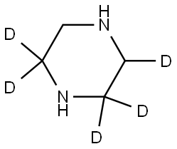 piperazine-2,2,3,6,6-d5 Struktur