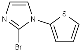 2-bromo-1-(thiophen-2-yl)-1H-imidazole Struktur