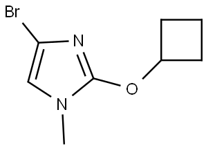 4-bromo-2-cyclobutoxy-1-methyl-1H-imidazole Struktur