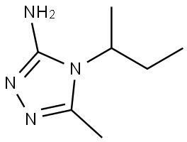 4-(sec-butyl)-5-methyl-4H-1,2,4-triazol-3-amine Struktur