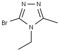 3-bromo-4-ethyl-5-methyl-4H-1,2,4-triazole Struktur