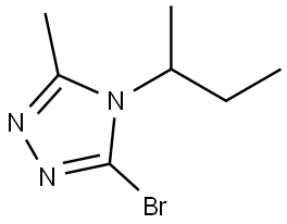 3-bromo-4-(sec-butyl)-5-methyl-4H-1,2,4-triazole Struktur