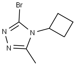 3-bromo-4-cyclobutyl-5-methyl-4H-1,2,4-triazole Struktur