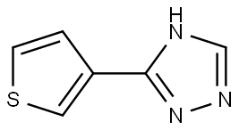 3-(thiophen-3-yl)-4H-1,2,4-triazole Struktur