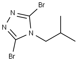 3,5-dibromo-4-isobutyl-4H-1,2,4-triazole Struktur