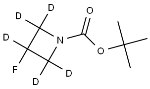 tert-butyl 3-fluoroazetidine-1-carboxylate-2,2,3,4,4-d5 Struktur