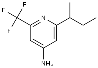 2-(sec-butyl)-6-(trifluoromethyl)pyridin-4-amine Struktur