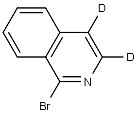 1-bromoisoquinoline-3,4-d2 Struktur