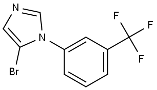 5-bromo-1-(3-(trifluoromethyl)phenyl)-1H-imidazole Struktur