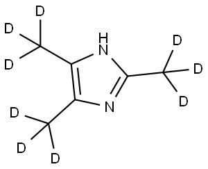 2,4,5-tris(methyl-d3)-1H-imidazole Struktur