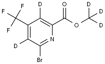 methyl-d3 6-bromo-4-(trifluoromethyl)picolinate-3,5-d2 Struktur