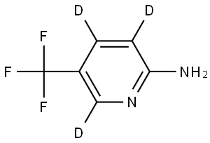 5-(Trifluoromethyl)pyridin-3,4,6-d3-2-amine Struktur