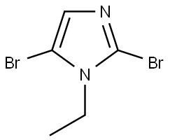 2,5-dibromo-1-ethyl-1H-imidazole Struktur