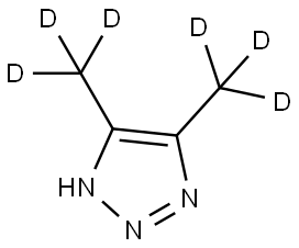 4,5-bis(methyl-d3)-1H-1,2,3-triazole Struktur