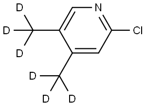 2-chloro-4,5-bis(methyl-d3)pyridine Struktur