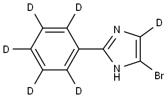 4-bromo-2-(phenyl-d5)-1H-imidazole-5-d Struktur