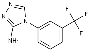 4-(3-(trifluoromethyl)phenyl)-4H-1,2,4-triazol-3-amine Struktur