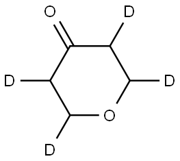 tetrahydro-4H-pyran-4-one-2,3,5,6-d4 Struktur