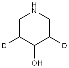 piperidin-3,5-d2-4-ol Struktur