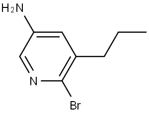 6-bromo-5-propylpyridin-3-amine Struktur