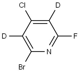 2-bromo-4-chloro-6-fluoropyridine-3,5-d2 Struktur