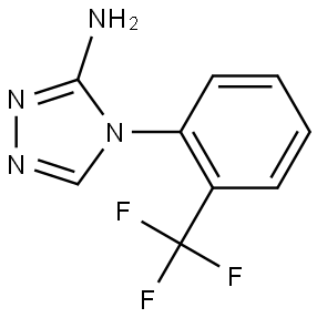 4-(2-(trifluoromethyl)phenyl)-4H-1,2,4-triazol-3-amine Struktur