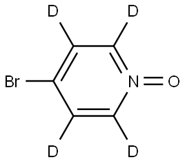 4-bromopyridine 1-oxide-2,3,5,6-d4 Struktur