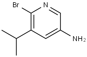 6-bromo-5-isopropylpyridin-3-amine Struktur