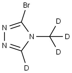 3-bromo-4-(methyl-d3)-4H-1,2,4-triazole-5-d Struktur