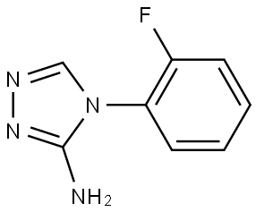 4-(2-fluorophenyl)-4H-1,2,4-triazol-3-amine Struktur