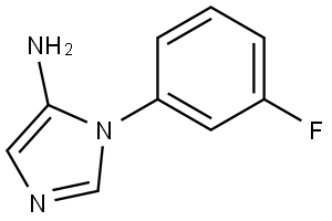 1-(3-fluorophenyl)-1H-imidazol-5-amine Struktur