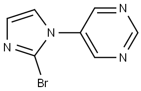 5-(2-bromo-1H-imidazol-1-yl)pyrimidine Struktur