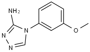 4-(3-methoxyphenyl)-4H-1,2,4-triazol-3-amine Struktur