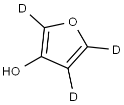 furan-d3-3-ol Struktur