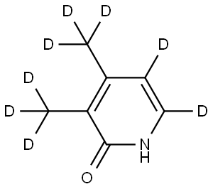 3,4-bis(methyl-d3)pyridin-2(1H)-one-5,6-d2 Struktur