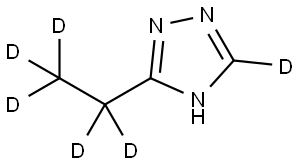 3-(ethyl-d5)-4H-1,2,4-triazole-5-d Struktur