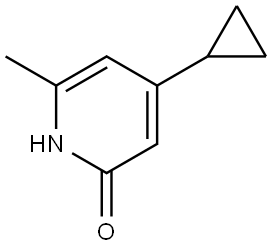 4-cyclopropyl-6-methylpyridin-2(1H)-one Struktur