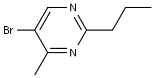 5-bromo-4-methyl-2-propylpyrimidine Struktur