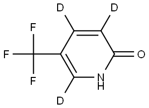 5-(trifluoromethyl)pyridin-2(1H)-one-3,4,6-d3 Struktur